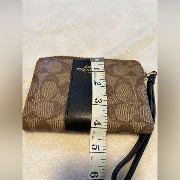 Coach Leather Corner Zip Wristlet - Picture 2 of 12